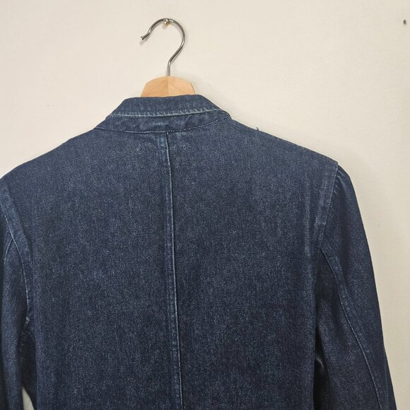 VTG 80s Ralph Lauren Blue Label Double Breasted Denim Blazer Jacket M - Picture 7 of 15